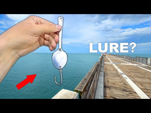 Will a HOMEMADE SPOON Catch Fish?? (Fishing Experiment)