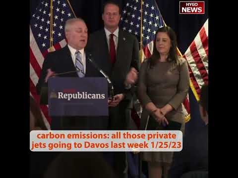 carbon emissions: all those private jets going to Davos last week