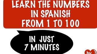Numbers in Spanish from 1 to 100 in 7 minutes