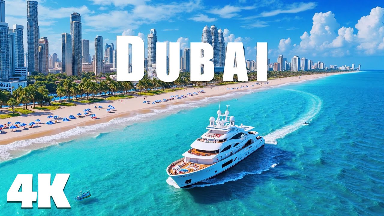 DUBAI 4K – Aerial Views of Iconic Skyscrapers and Beaches With Deep House Chill