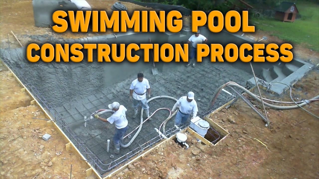Swimming pool construction process, step by step (Time-Lapse video)