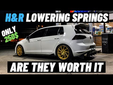 H&R Lowering Springs for your VW MK7 GOLF GTI /MK7 Golf R / REVIEW