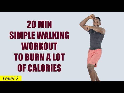 20 Minute Easy Walk at Home Exercise for Weight Loss 200 Calories