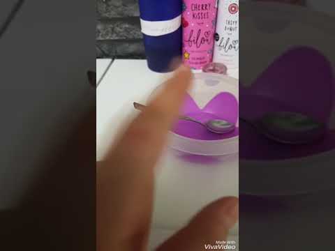 DIY weißer glitzer Bilou slime