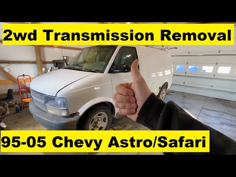 Chevy Astro 2wd Transmission Removal GMC Safari 95 96 97 98 99 00 01 02 03 04 05