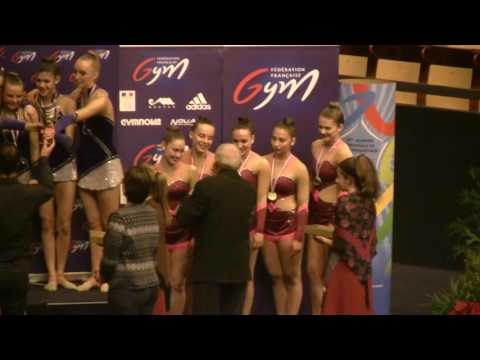 Podium 17 ans et  moins Championnat de France 2016 Clermont ferrand