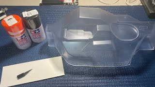 Cut & paint clear RC body shell