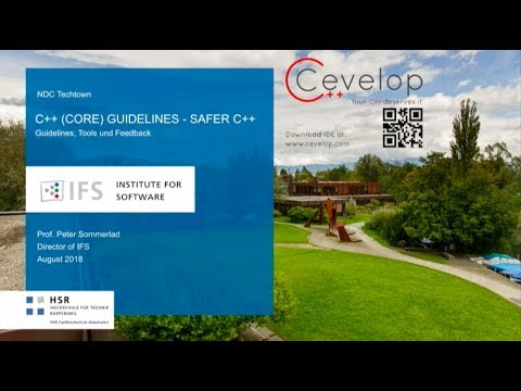 C++ (Core) Guidelines - Safer C++ - Peter Sommerlad