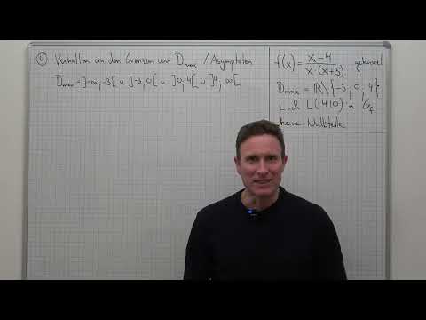 Kurvendiskussion, gebrochen-rationale Funktion, Beispiel 3