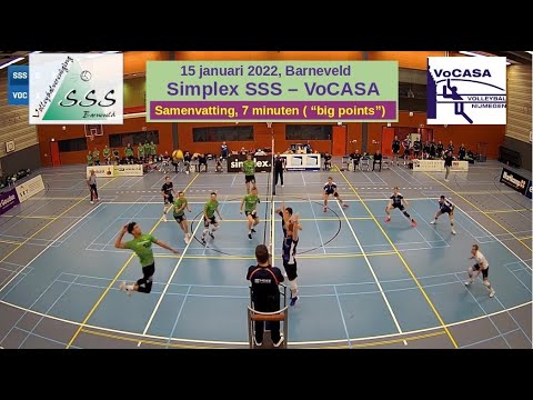 2022-01-15 SSS - VoCASA (samenvatting, 7 min) Eredivisie Heren Volleybal