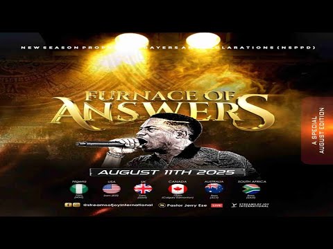 FURNACE OF ANSWERS [DAY 1] || NSPPD || 11TH AUGUST 2025