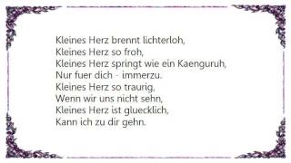 Die Prinzen - Kleines Herz Lyrics