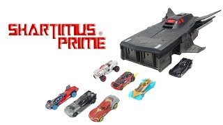 Hot Wheels Justice League Transforming Flying Fox and Character Cars Toy Review