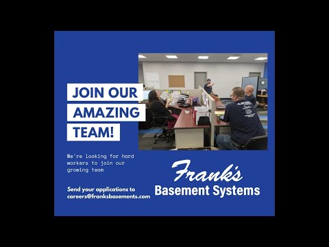 Frank's Basement Systems is Hiring!
