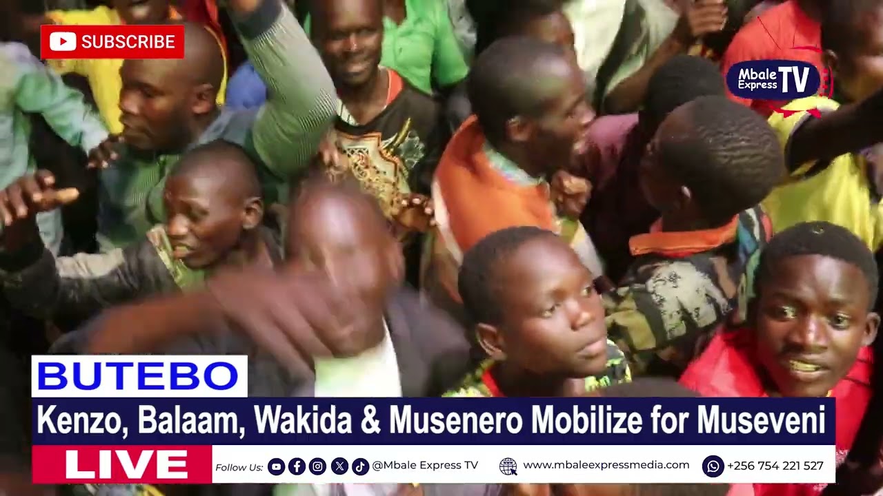 Kenzo amuses fans as he performs for NRM supporters in Butebo 