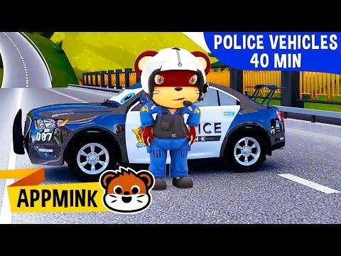 appMink Police Vehicles | Police Cars & Police Helicopters Kids Videos