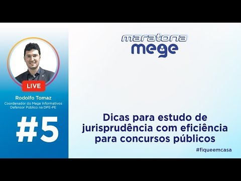 MARATONA MEGE (Dicas para estudo de jurisprudência com eficiência para concursos públicos)