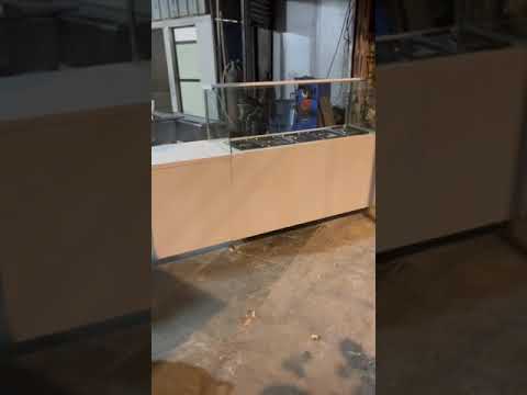 Metal hotel food display counter, for pure stainless steel