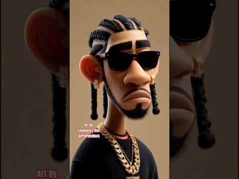 Ludacris (Art By Legendary Ron) &lrm;⁨@profilmwork⁩&nbsp; #art #music #viralvideo