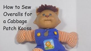 How to Make and Sew Overalls for a Cabbage Patch Koosa