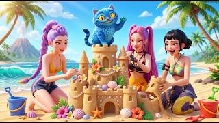 Download lagu 🐱 Huntrix & Derpy Tiger’s Beach Day Was SO HEARTWARMING! 🌅💖 | KPop Demon Hunters mp3