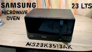 Samsung Microwave Oven 23L MS23K3513AK Unboxing And Review