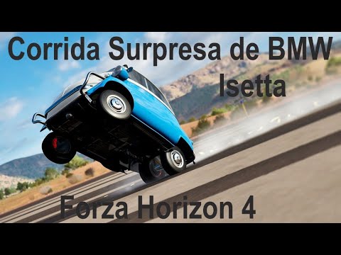 Corrida Surpresa com Carro Surpresa BMW Isetta e muito RAGE no Forza Horizon 4!