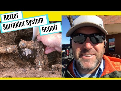 Better Sprinkler System Repair | How To Repair A Broken Sprinkler Pipe
