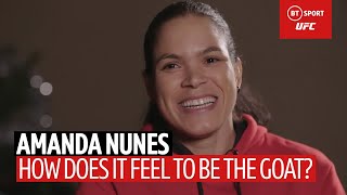 Amanda Nunes on being the GOAT, her obsession with the 'Home Alone' movies, and finding happiness video
