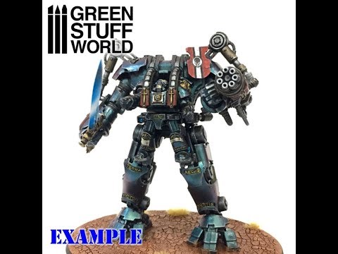 Chameleon Paints 3 - Painting example of a Grey Knight Nemesis Dreadknight