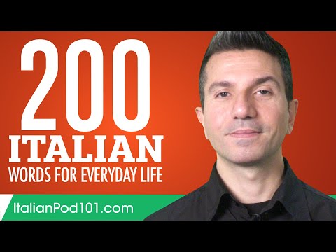 200 Italian Words for Everyday Life - Basic Vocabulary #10