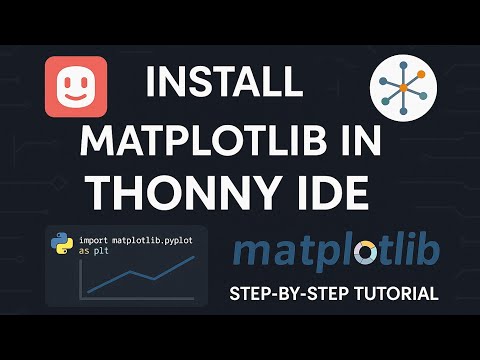 Install Matplotlib In Thonny Ide Python Matplotlib Programming Installation Education Howto