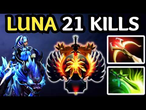 🔥 LUNA CARRY IS BROKEN ?! 21 KILLS — INSANE ECLIPSE DAMAGE | DOTA 2 🔥