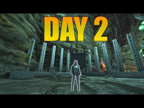 Defending Center Crouch Bear Cave SOLO Day 1! | Ark PvP