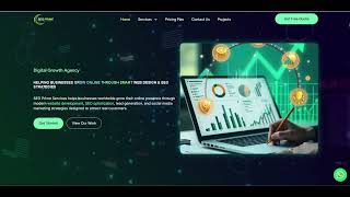 SEO Prime Services Website Design & Development | Full Homepage Showca