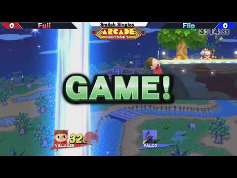 Fuji (Villager) vs Flip (Falco) - Arcade Odyssey Smash 4 6/22/18 - Winners Quarters