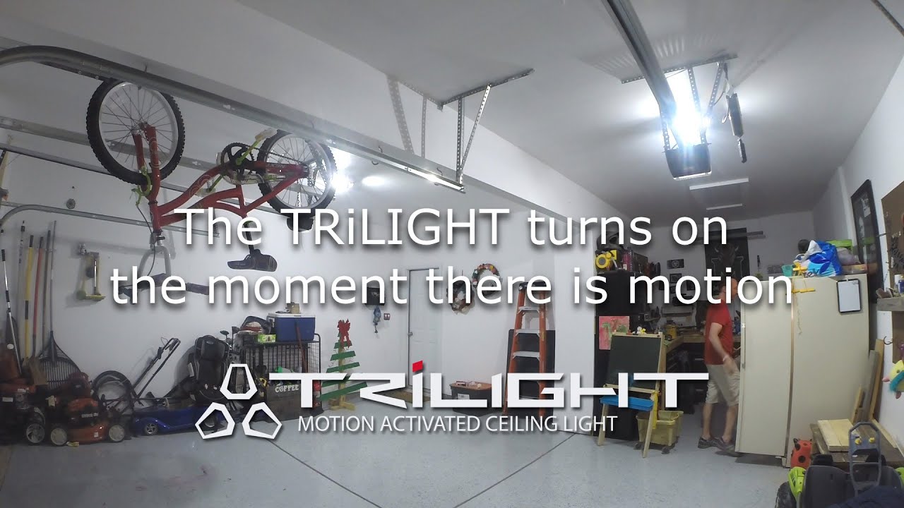 TRiLIGHT // Screw-In Motion-Sensor Ceiling Light // 4000 Lumens video thumbnail