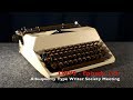 Typewriter Video Series Episode 115 Albuqwerty Type Writer Society Meeting