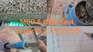 GSB - MDD, OMC  Test as per IS 2720 part 8