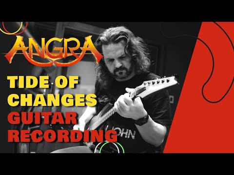 Felipe Andreoli recording guitars on Angra's Tide Of Changes