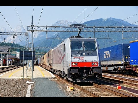 Komplette Führerstandsmitfahrt Baureihe 186 auf Tauernbahn von Salzburg Hbf bis Tarvisio Boscoverde