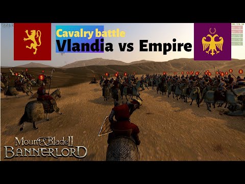 Mount and Blade II Bannerlord: Cavalry Battle Vlandia vs Empire