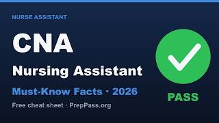CNA Must-Know Facts to Pass 2026 | CNA Study Guide & Cheat Sheet