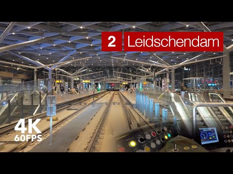 Calm evening ride | 🚊 HTM Line 2 | 🇳🇱 The Hague | 4K Tram Cabview | Siemens Avenio