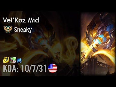 Vel'Koz Mid vs Vladimir - Sneaky - NA Challenger Patch 6.15