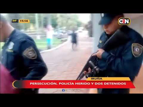 Detienen a dos hombres tras balear a policía en Iruña, Alto Paraná