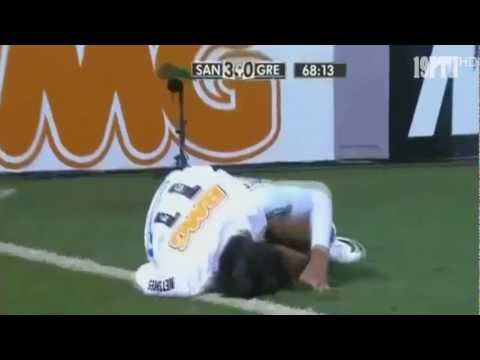 Neymar Schwalbe (Flop / Dive ) # Santos - Gremio [HD]