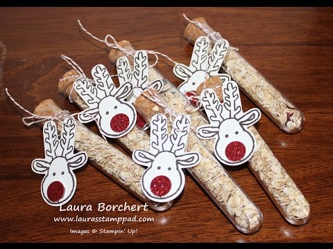 How to Create These Reindeer Food Test Tubes - Laura's Stamp Pad