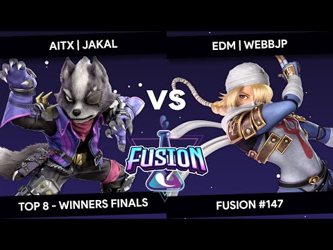 Fusion #147 - Jakal (Wolf) Vs. WebbJP (Sheik) - Top 8 - Winners Finals