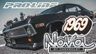 Pro-Line karosérie 1:10 Chevrolet Nova 1969 černá (Drag Car)